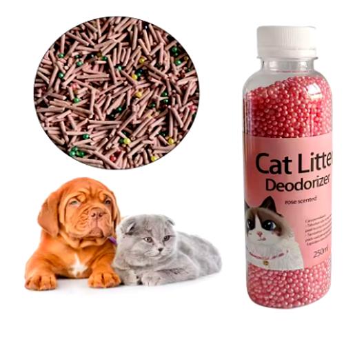 Éliminateur d'Odeurs pour Litière de Chat – Perles Désodorisantes au Charbon Actif