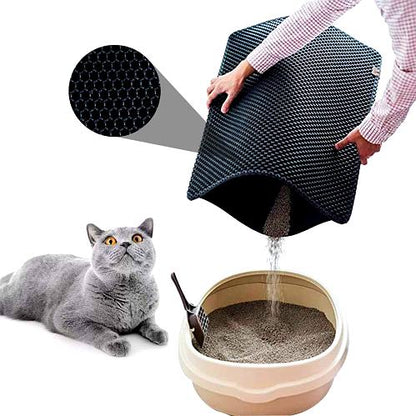 Tapis de Litière 60 x 90 cm – Propreté, Confort et Praticité pour votre Chat