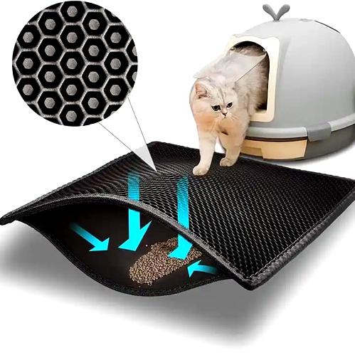 Tapis de Litière 60 x 90 cm – Propreté, Confort et Praticité pour votre Chat